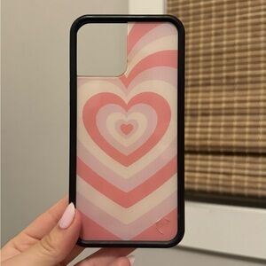 WILDFLOWER PINK HEART CASE 12 PRO MAX🩷
